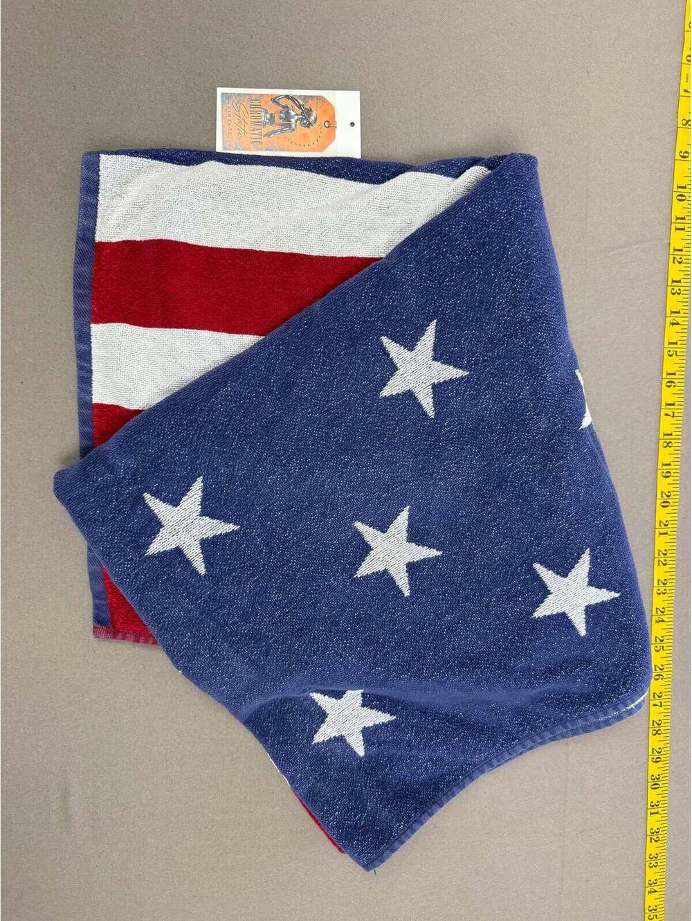 Vintage American Flag “Celebrate Summer Together” Beach Towel